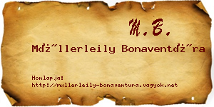 Müllerleily Bonaventúra névjegykártya
